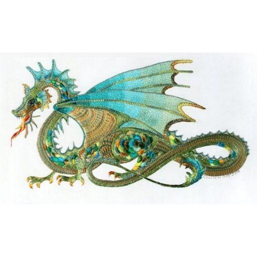 RED - DJD2 - Jade Dragon - Silk