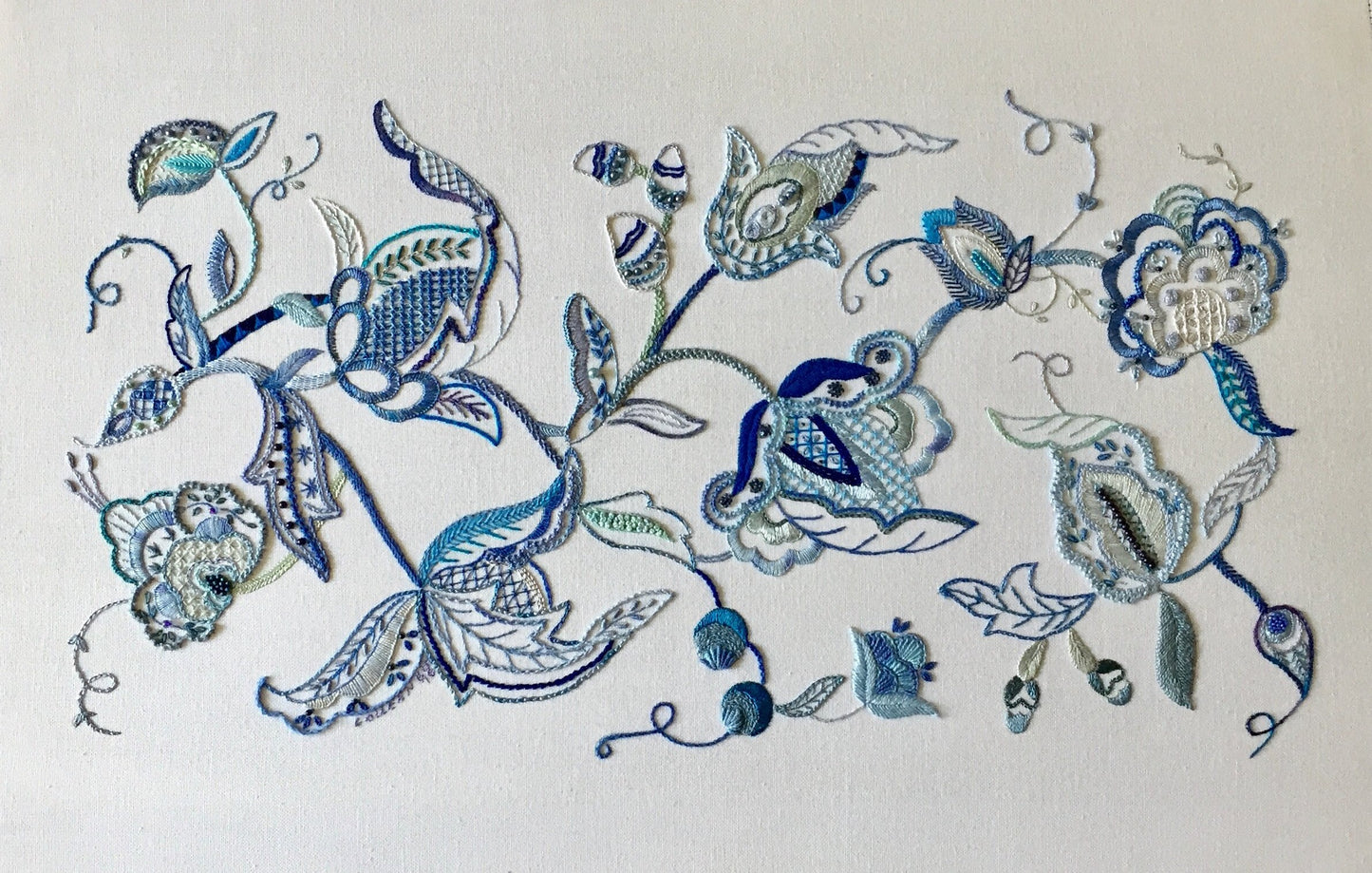 RED - DJR2 - Jacobean Runner - Small