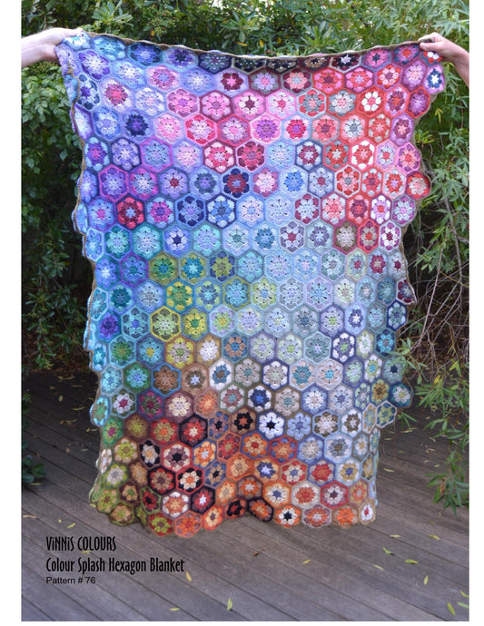 VCPK - P076 - Colourful Hexagon Blanket