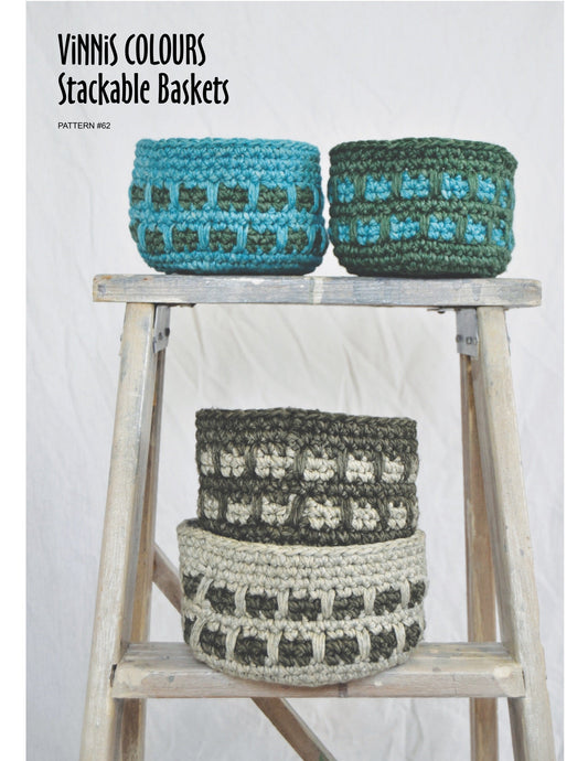 VCPK - P062 - Stackable Baskets - Neutrals